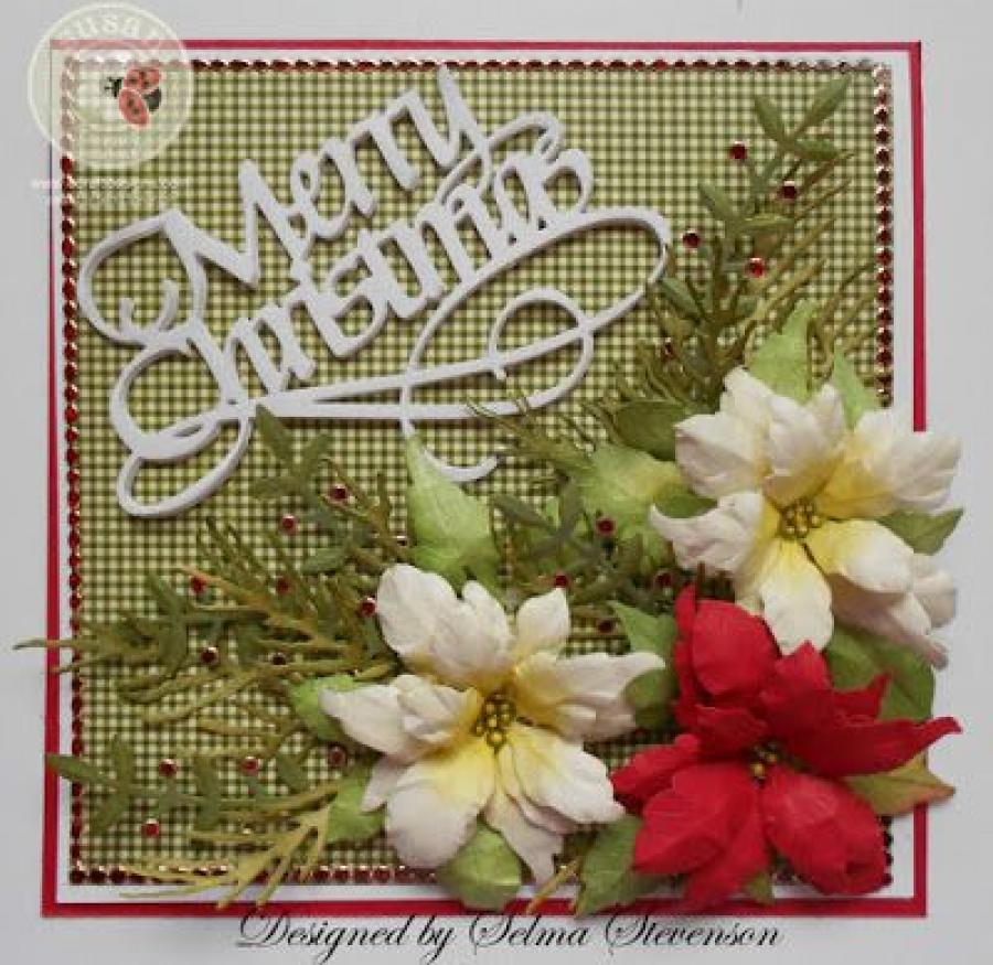 Papertrey Ink - Year of Flowers: Poinsettia (set of 2)
