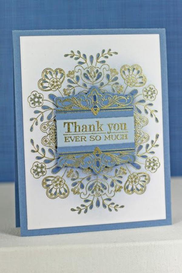 Papertrey Ink - Boutique Borders: Thanks Die