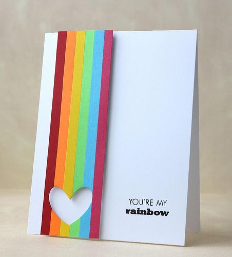 Papertrey Ink - Rainbow Stripes Die