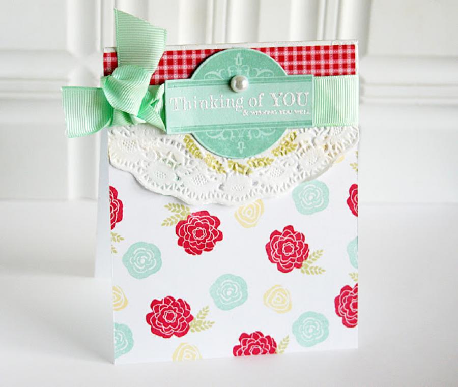 Papertrey Ink - Boutique Borders: Thinking of You Die