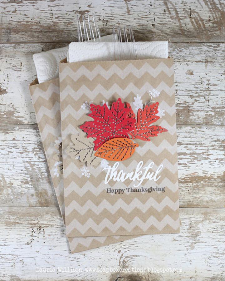 Papertrey Ink - Leaf Prints Stitches Die