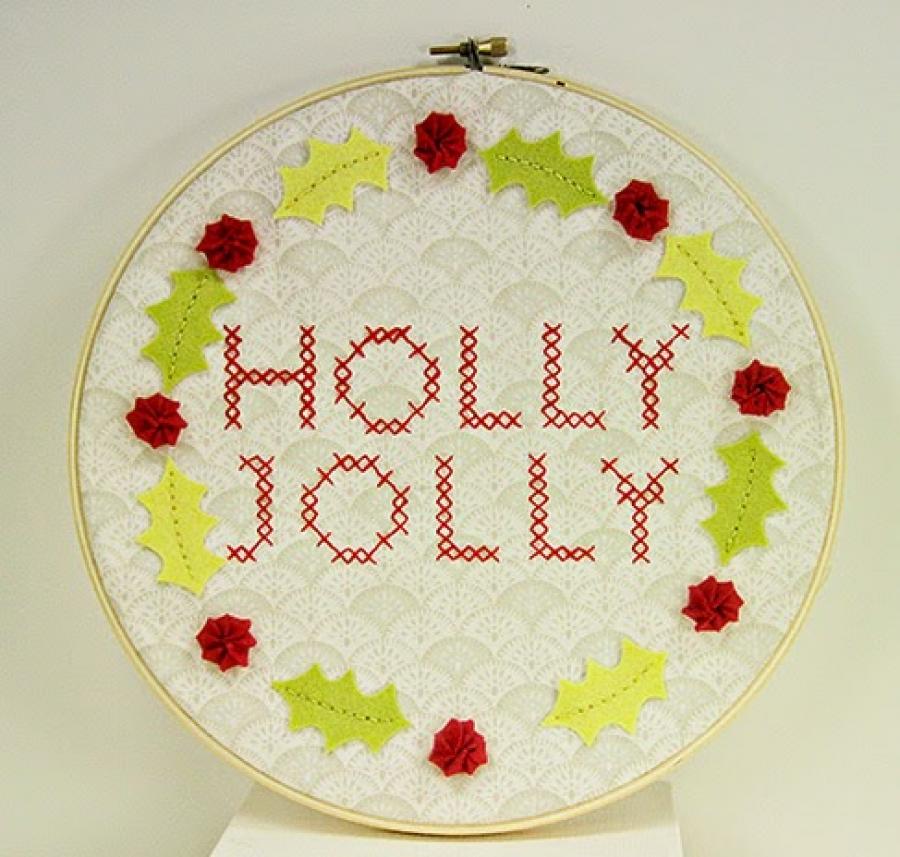 Papertrey Ink - Seasonal Stitching: Holly Die