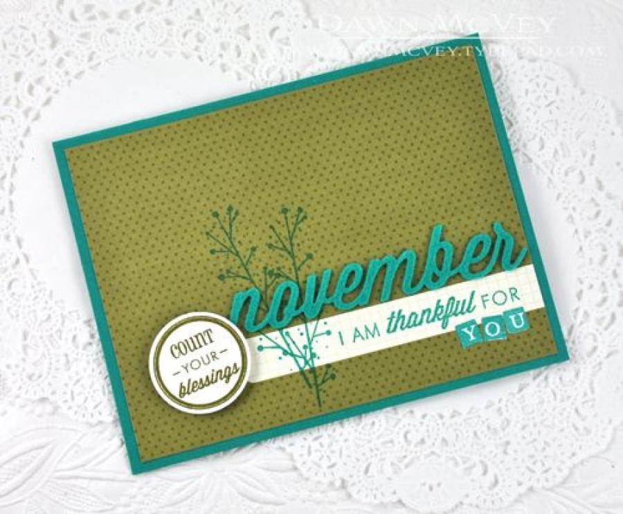 Papertrey Ink - Monthly Moments: November Die