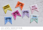 Papertrey Ink - Moments Inked: Planner Banners Die