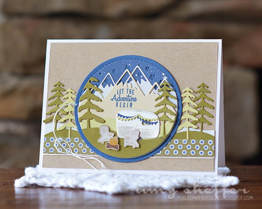 Papertrey Ink - Scene It: Mountain View Die
