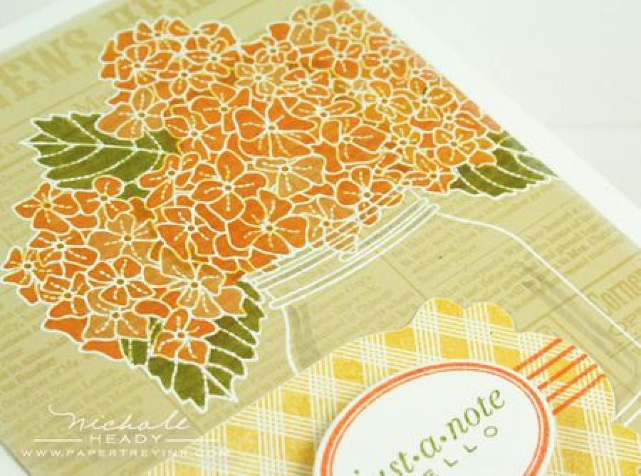 Papertrey Ink - Friendship Jar: Hydrangeas Die