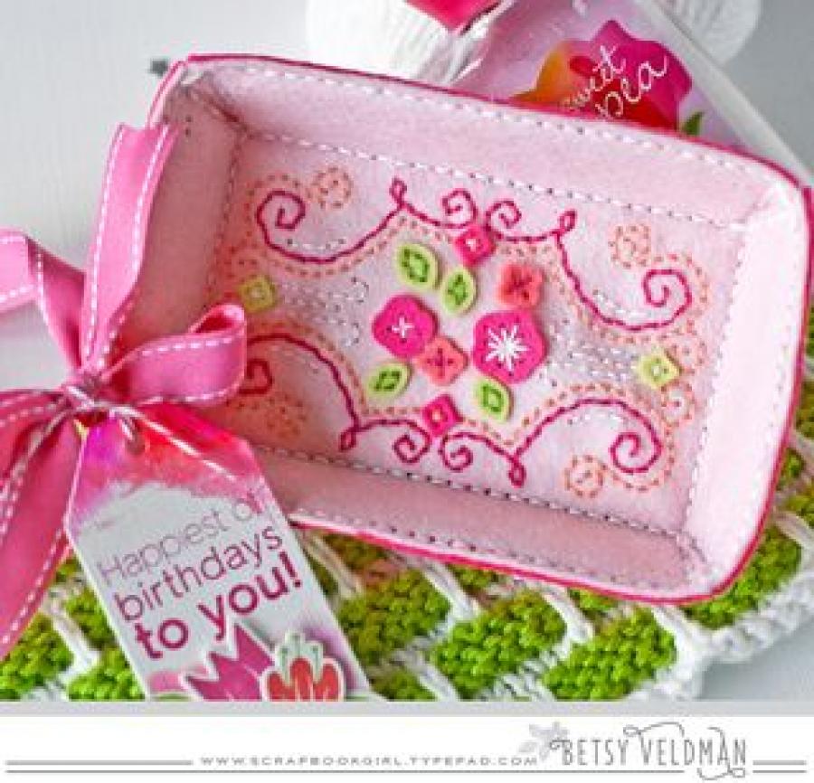 Papertrey Ink - Stitched Monogram Frame: Rectangle Die