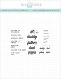 World's Best Dad Stamp Set