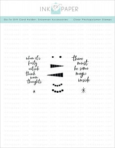 Go-To Gift Card Holder: Snowman Accessories Mini Stamp Set