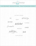Just Sentiments: Belated Birthday Mini Stamp Set