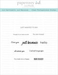 Just Sentiments: Just Because Mini Stamp Set