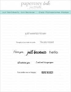 Just Sentiments: Just Because Mini Stamp Set