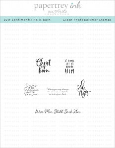 Just Sentiments: He is Born Mini Stamp Set