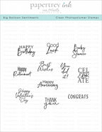 Big Balloon Sentiments Stamp Set