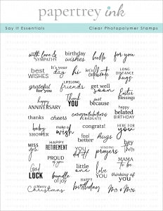 Say It Essentials Stamp Set