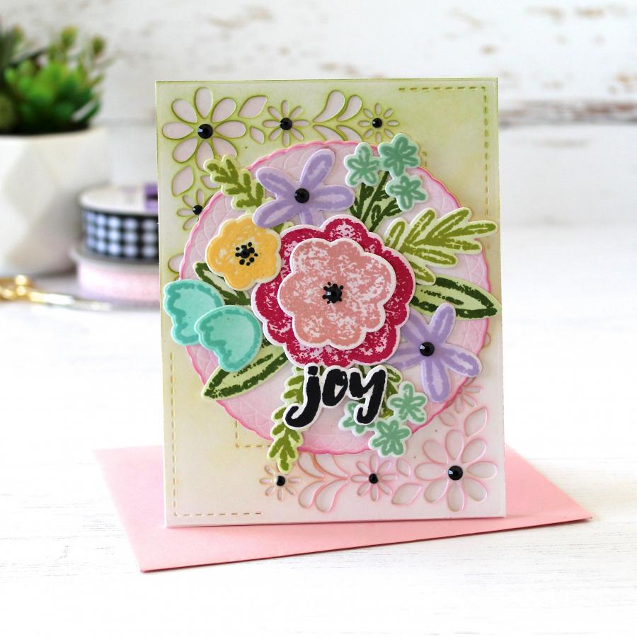 Sidewalk Chalk Flowers Stamp Set