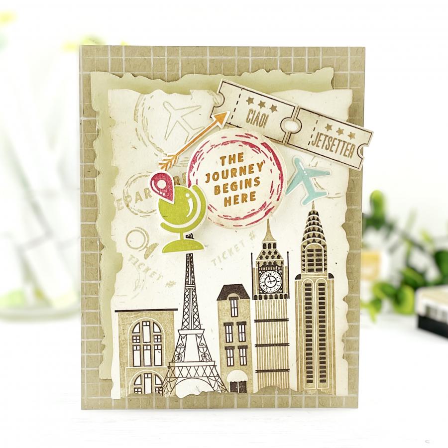 Vintage Travel Stamp Set