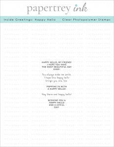 Inside Greetings: Happy Hello Mini Stamp Set
