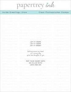 Inside Greetings: Snow Mini Stamp Set