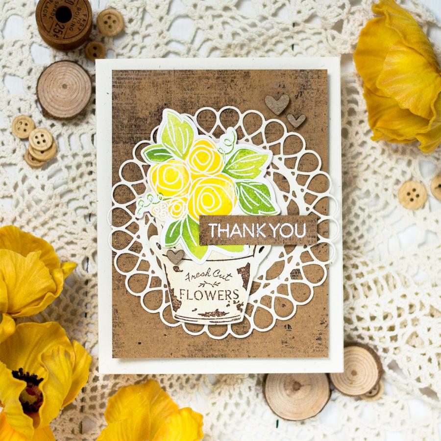 Thank You Florals Stamp Set