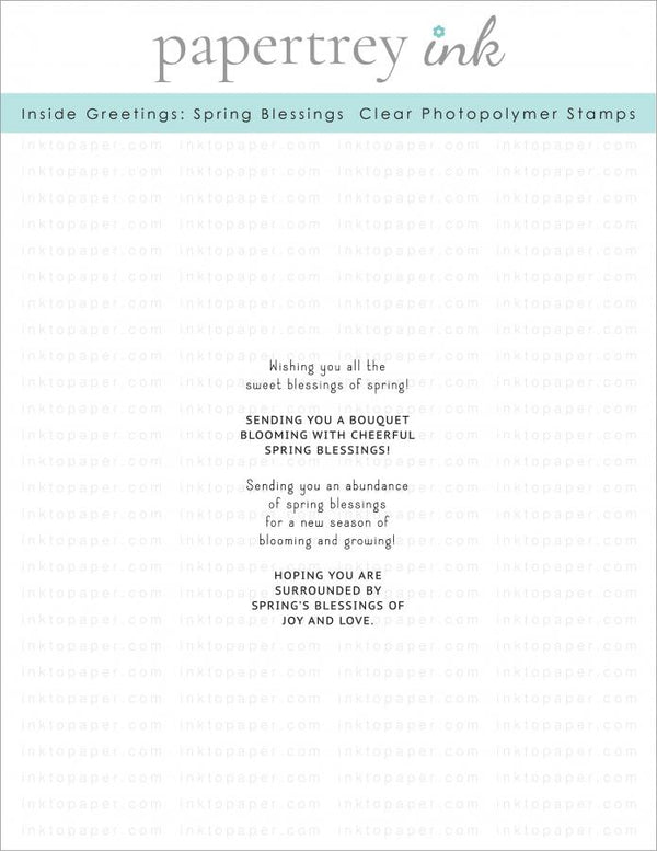 Inside Greetings: Spring Blessings Mini Stamp Set