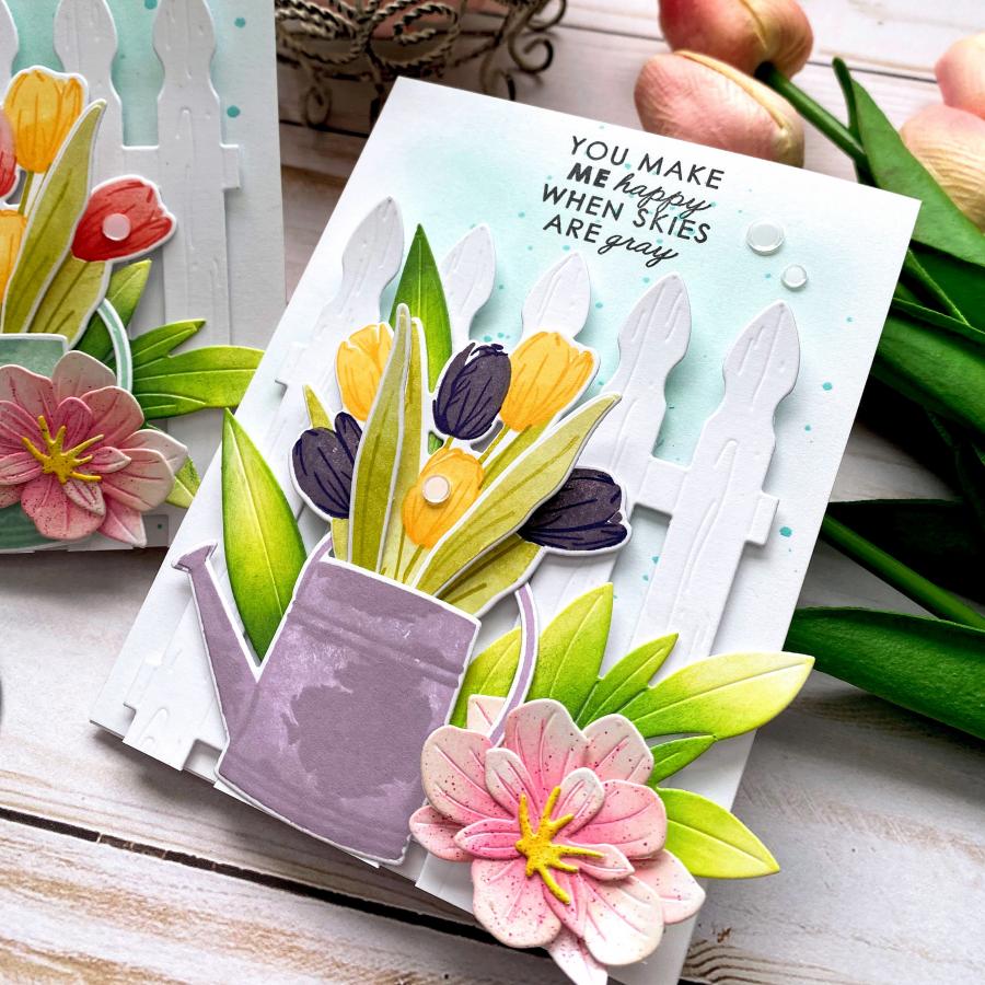 Vase Collection 8 Mini Stamp Set