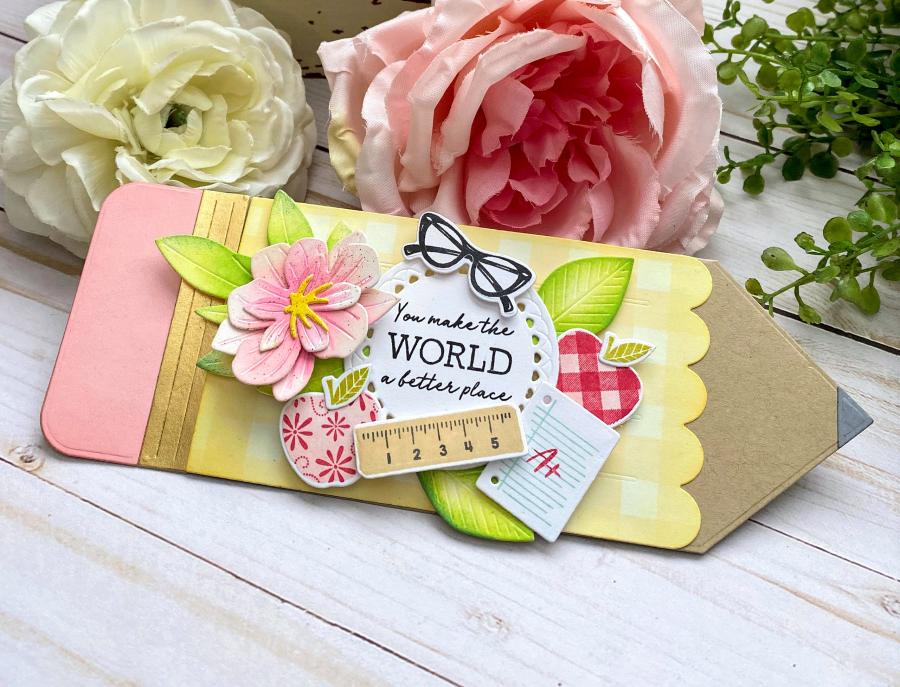 Treasured Teacher: Apple Prints Mini Stamp Set