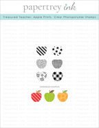 Treasured Teacher: Apple Prints Mini Stamp Set