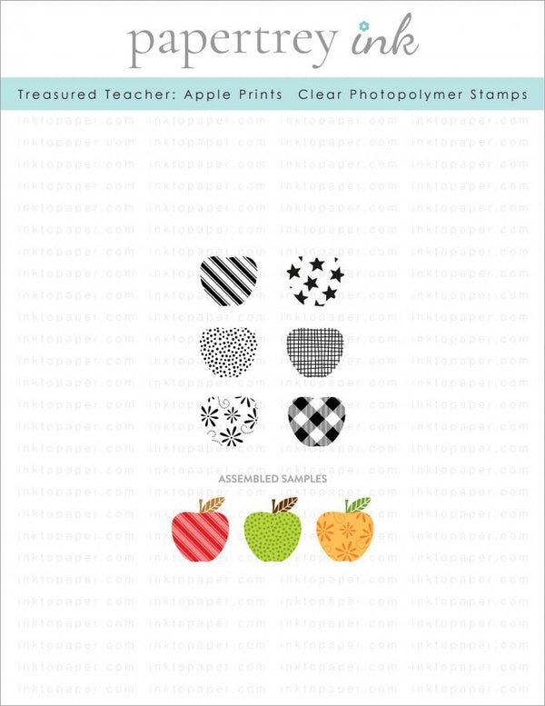 Treasured Teacher: Apple Prints Mini Stamp Set