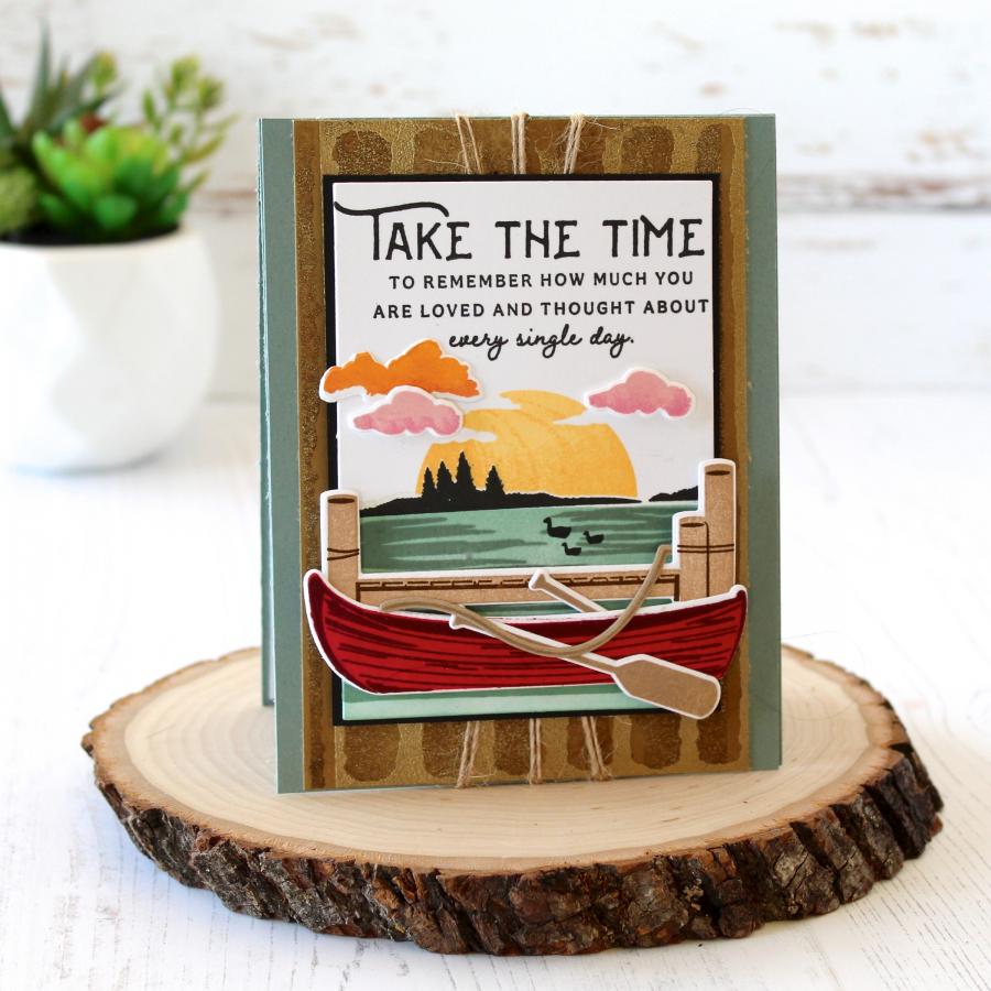 Corrugated Metal Background Stamp Set