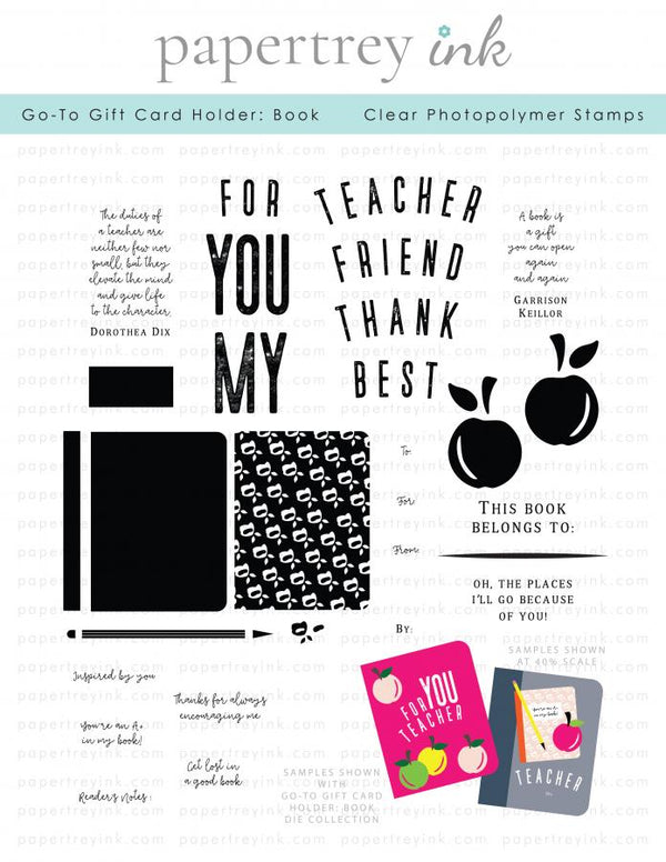 Go-To Gift Card Holder: Book Stamp Set