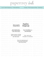 Just Sentiments: Friendship Mini Stamp Set