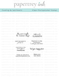Floating By Sentiments Mini Stamp Set