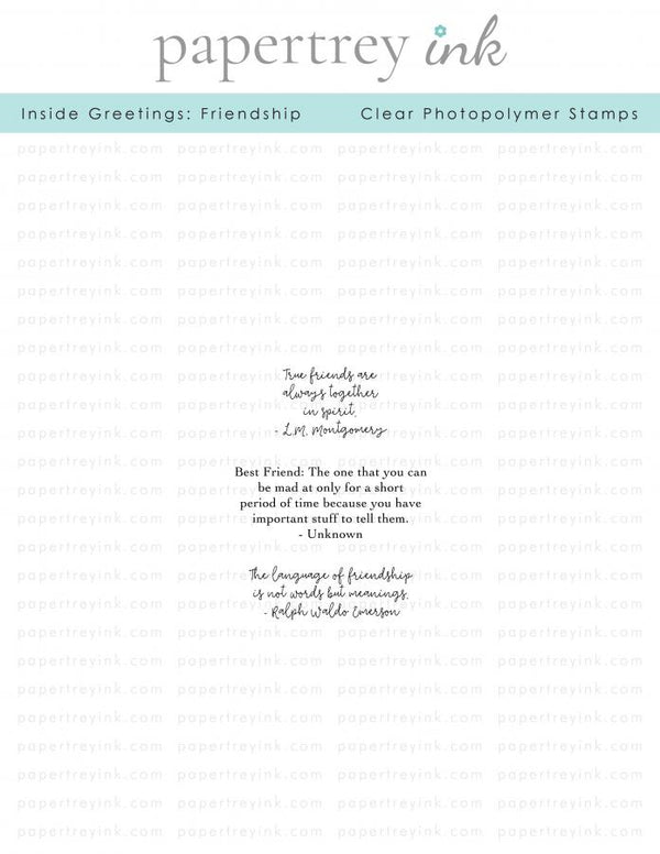 Inside Greetings: Friendship Mini Stamp Set