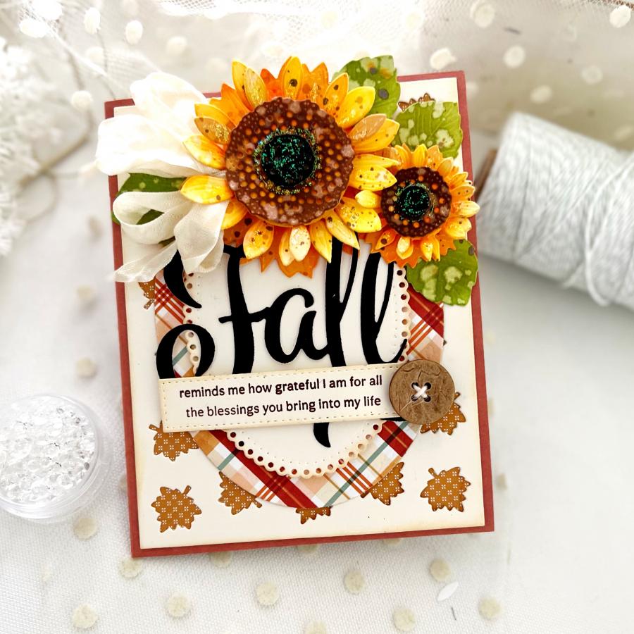 Larger than Life: Fall Sentiments Mini Stamp Set