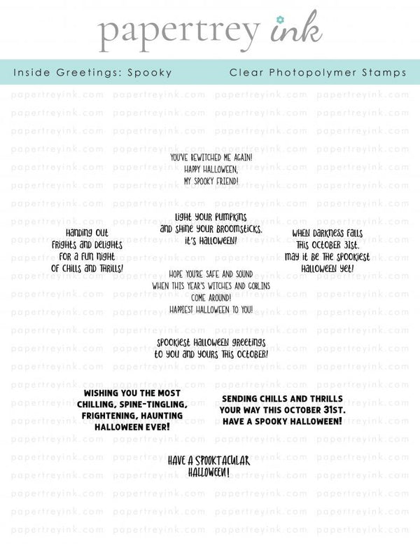 Inside Greetings: Spooky Stamp Set