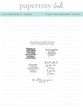 Just Sentiments: Peace Mini Stamp Set