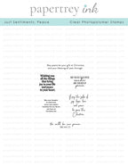 Just Sentiments: Peace Mini Stamp Set