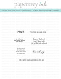 Larger than Life: Peace Sentiments Mini Stamp Set