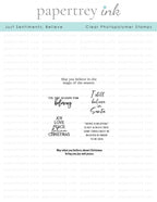 Just Sentiments: Believe Mini Stamp Set