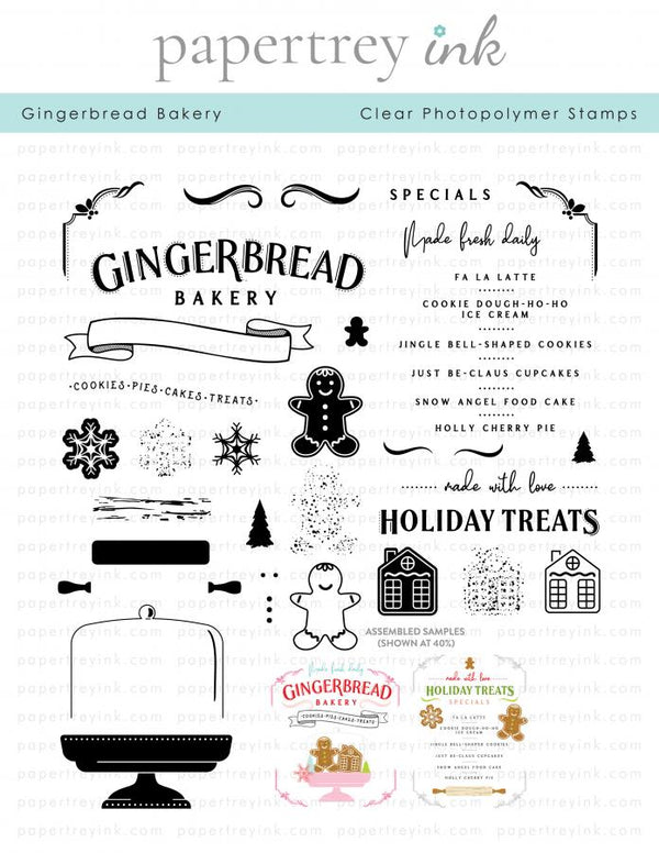 Gingerbread Bakery Stamp Set