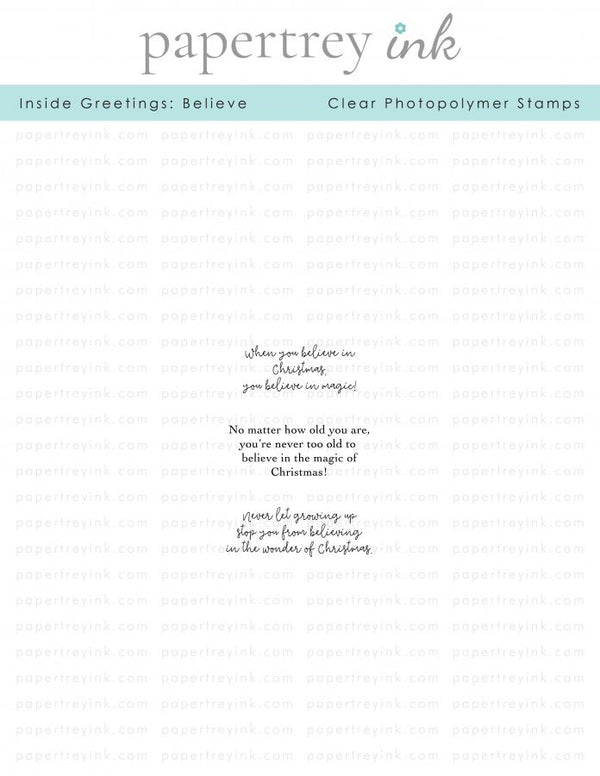 Inside Greetings: Believe Mini Stamp Set