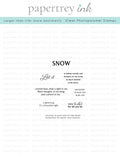 Larger than Life: Snow Mini Stamp Set