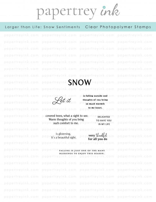 Larger than Life: Snow Mini Stamp Set