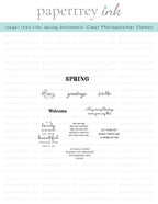 Larger than Life: Spring Sentiments Mini Stamp Set