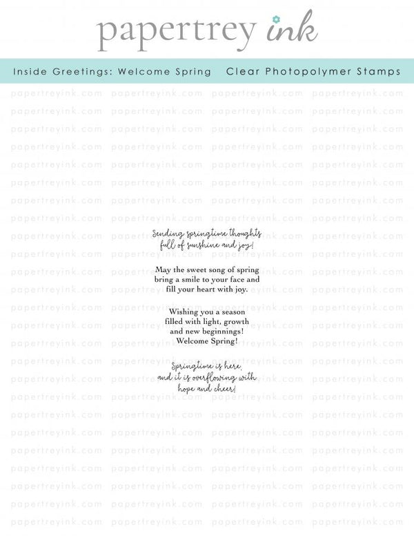 Inside Greetings: Welcome Spring Mini Stamp Set