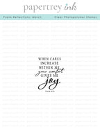 Psalm Reflections: March Mini Stamp Set