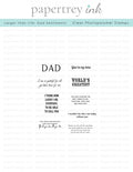 Larger than Life: Dad Mini Stamp Set