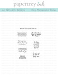 Just Sentiments: Welcome Mini Stamp Set