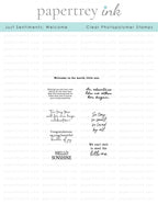 Just Sentiments: Welcome Mini Stamp Set